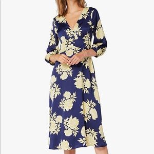 TRUTH & FABLE Women's Floral A Line Midi Dress